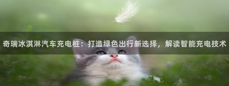 威廉希尔和立博怎么看：奇瑞冰淇淋汽车充电桩：打造绿色出行新选择，解读智能充电技术