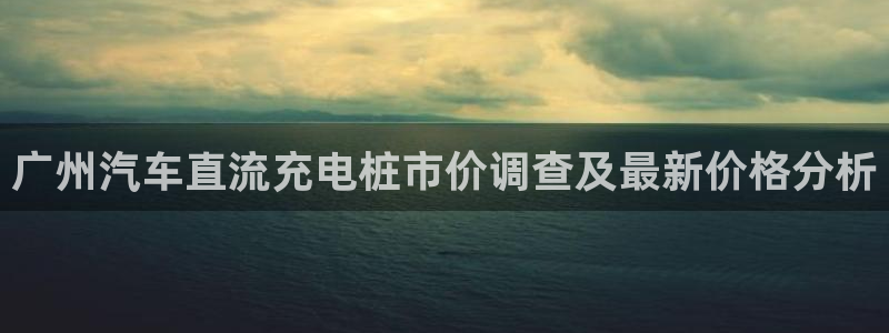威廉希尔系公司：广州汽车直流充电桩市价调查及最新价格分析