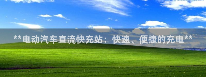 威廉希尔中文官网：**电动汽车直流快充站：快速、便捷的充电**