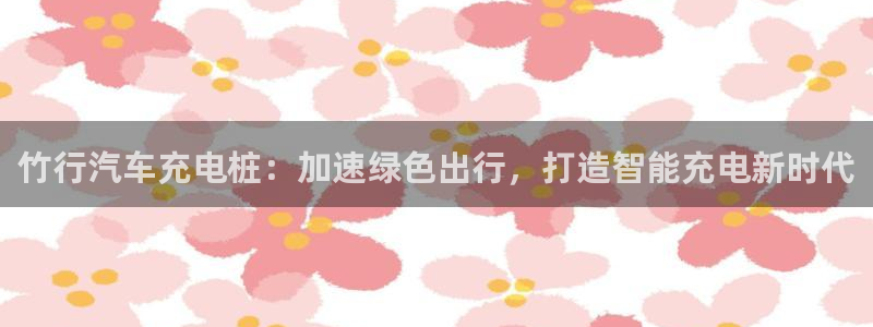 威廉国际是个啥东西：竹行汽车充电桩：加速绿色出行，打造智能充电新时代